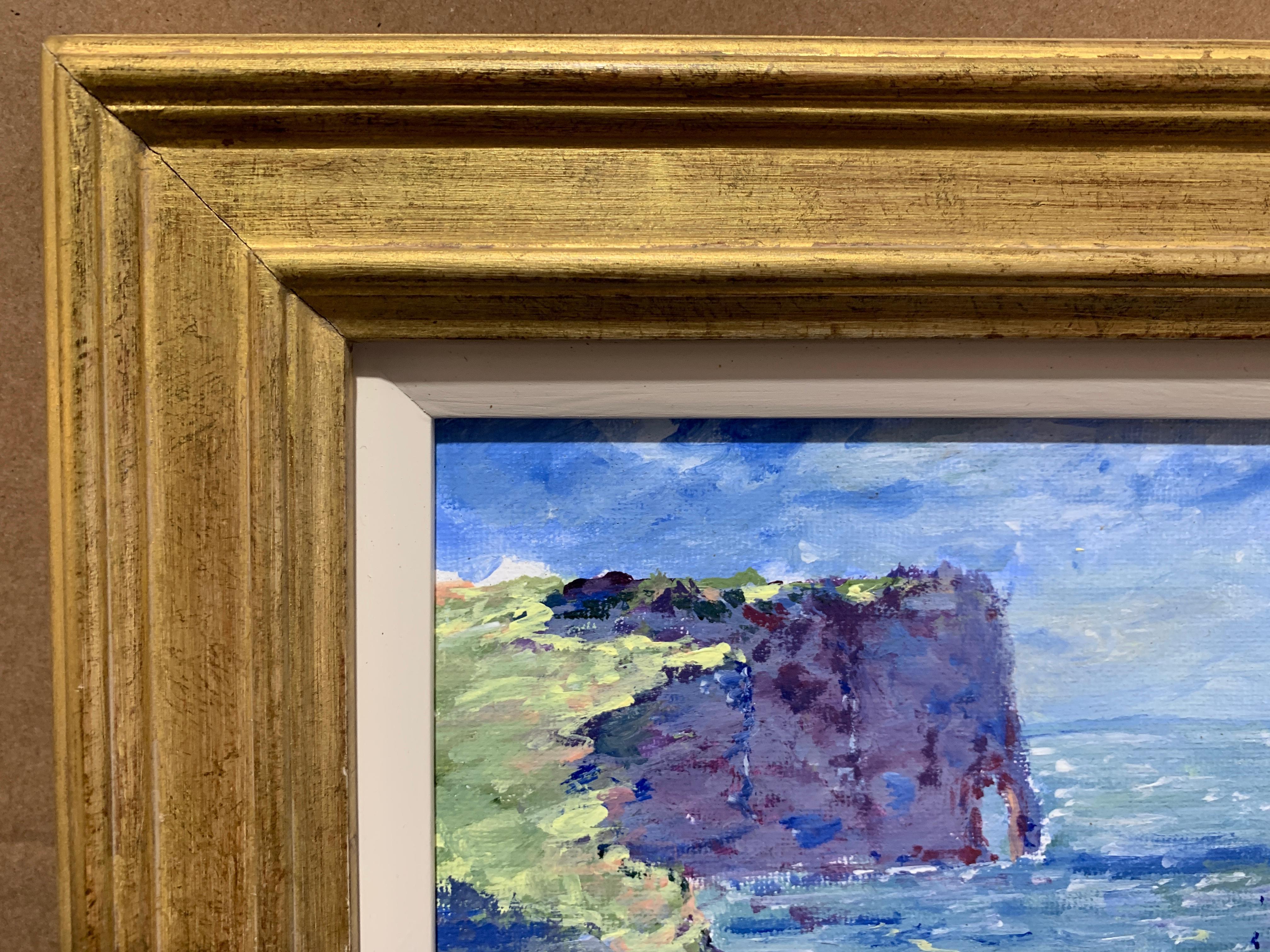 American Impressionist Coastal landscape with cliffs by the sea. 1