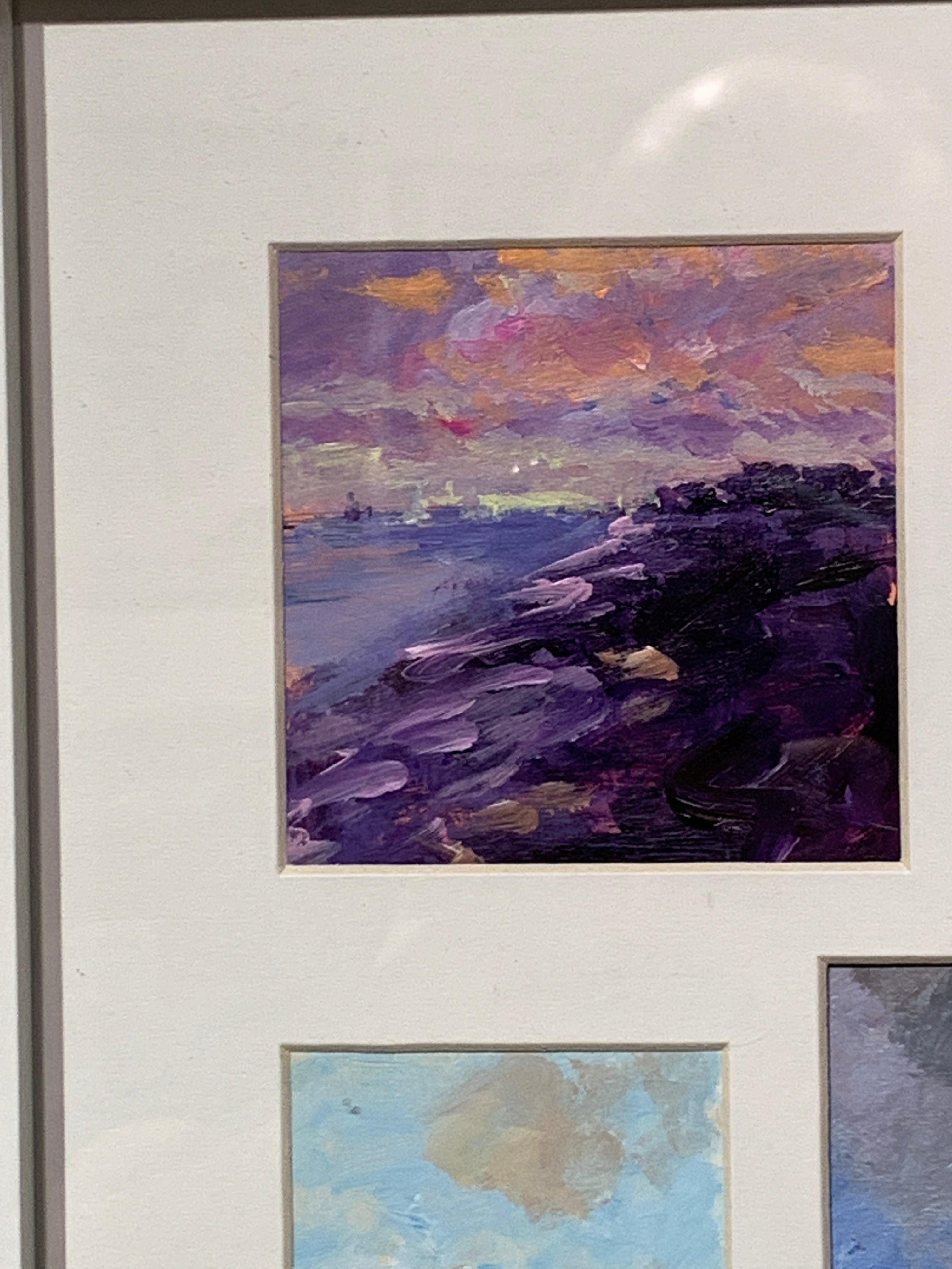 American Impressionist Coastal scenes from the East Coast, USA and Nantucket - Gray Landscape Painting by Charles Bertie Hall