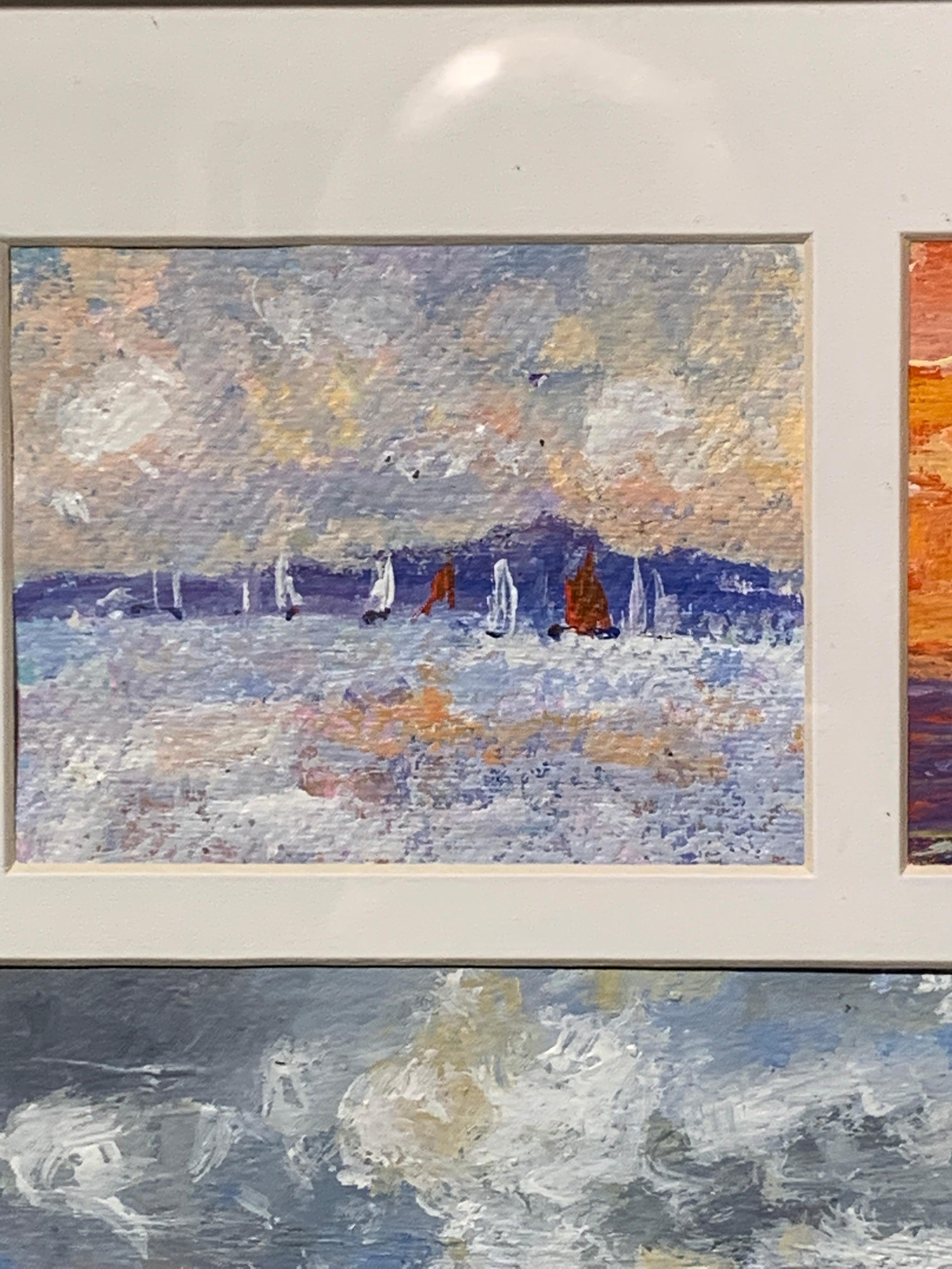 American Impressionist, Sunset off the East Coast of America and Nantucket.

Charles Bertie Hall painted scenes all over England, Europe, and America in a traditional Impressionist manner. He exhibited in London and many of his paintings are held in