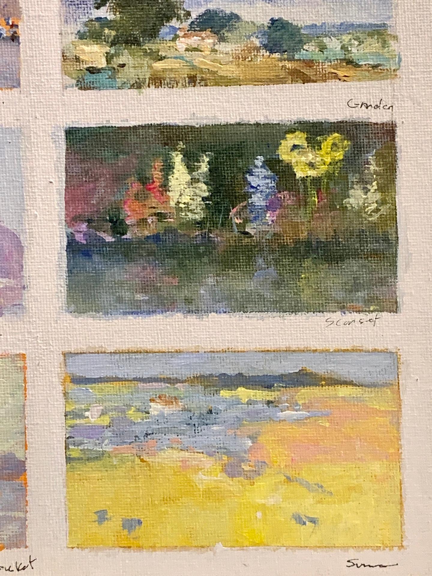 Amerikanische impressionistische Skizze des amerikanischen Impressionismus aus Aspen, Nantucket, Venedig, Sconset, Norfolk – Painting von Charles Bertie Hall