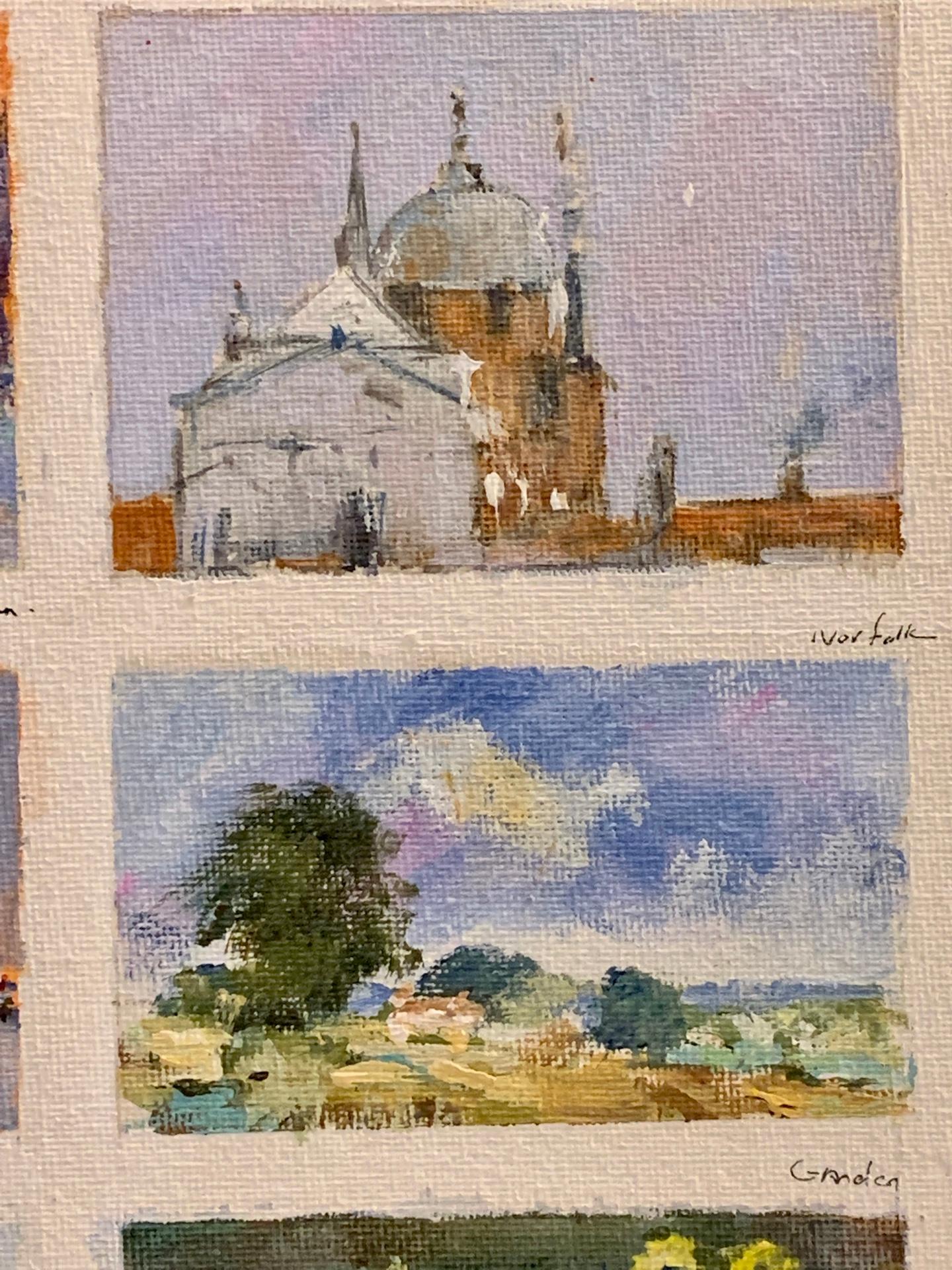 Squisse impressionniste américaine d'Aspen, Nantucket, Venise, Sconset, Norfolk - Impressionnisme Painting par Charles Bertie Hall