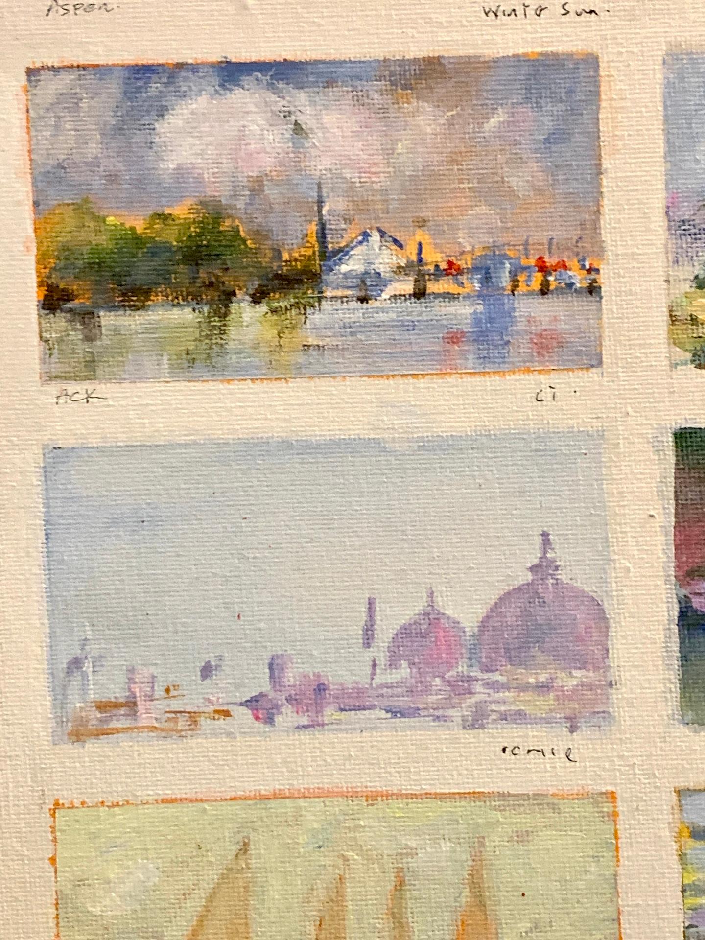 Amerikanische impressionistische Skizze des amerikanischen Impressionismus aus Aspen, Nantucket, Venedig, Sconset, Norfolk im Angebot 1