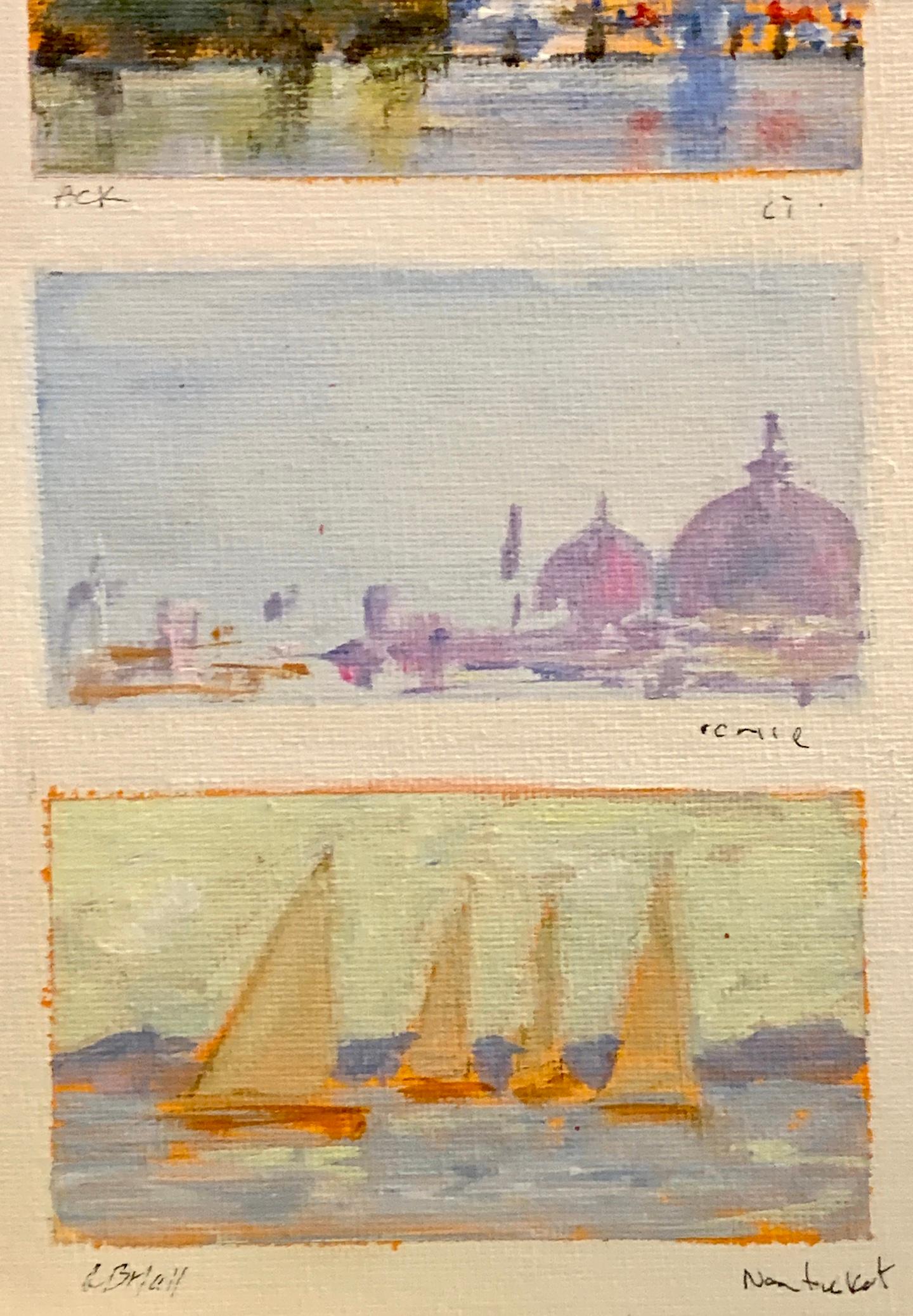 Boceto impresionista americano de Aspen, Nantucket, Venice, Sconset, Norfolk en venta 1