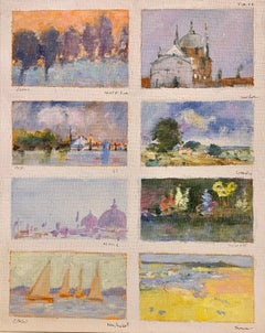 American Impressionist sketch of Aspen, Nantucket, Venice, Sconset, Norfolk