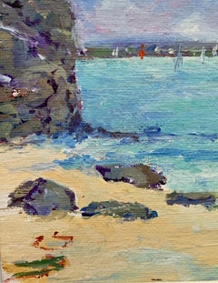American Impressionist sketch of the West Coast of Scotland during the summer