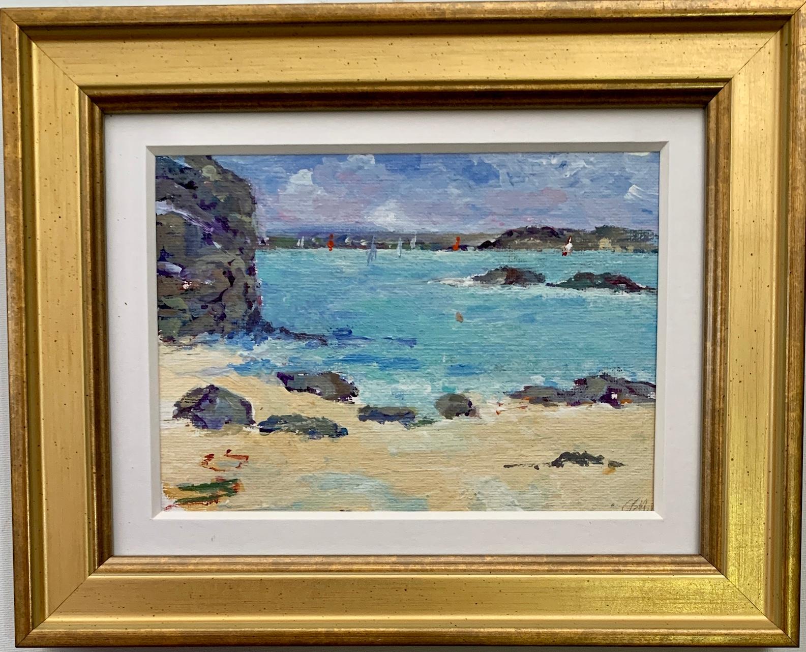 American Impressionist sketch of the West Coast of Scotland during the summer