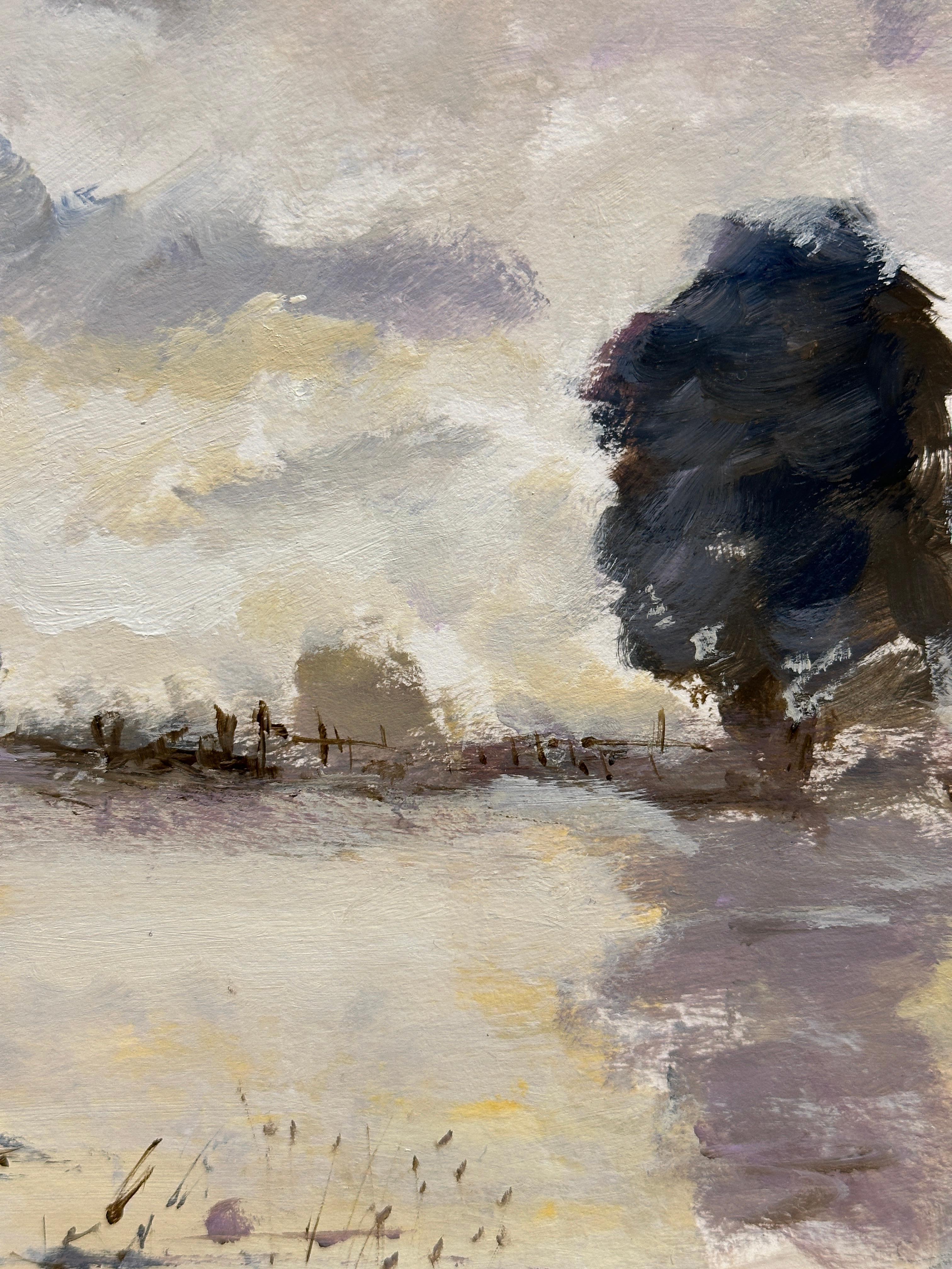 Impressionistischer Herbst/ Herbstlandschaft – Painting von Charles Bertie Hall