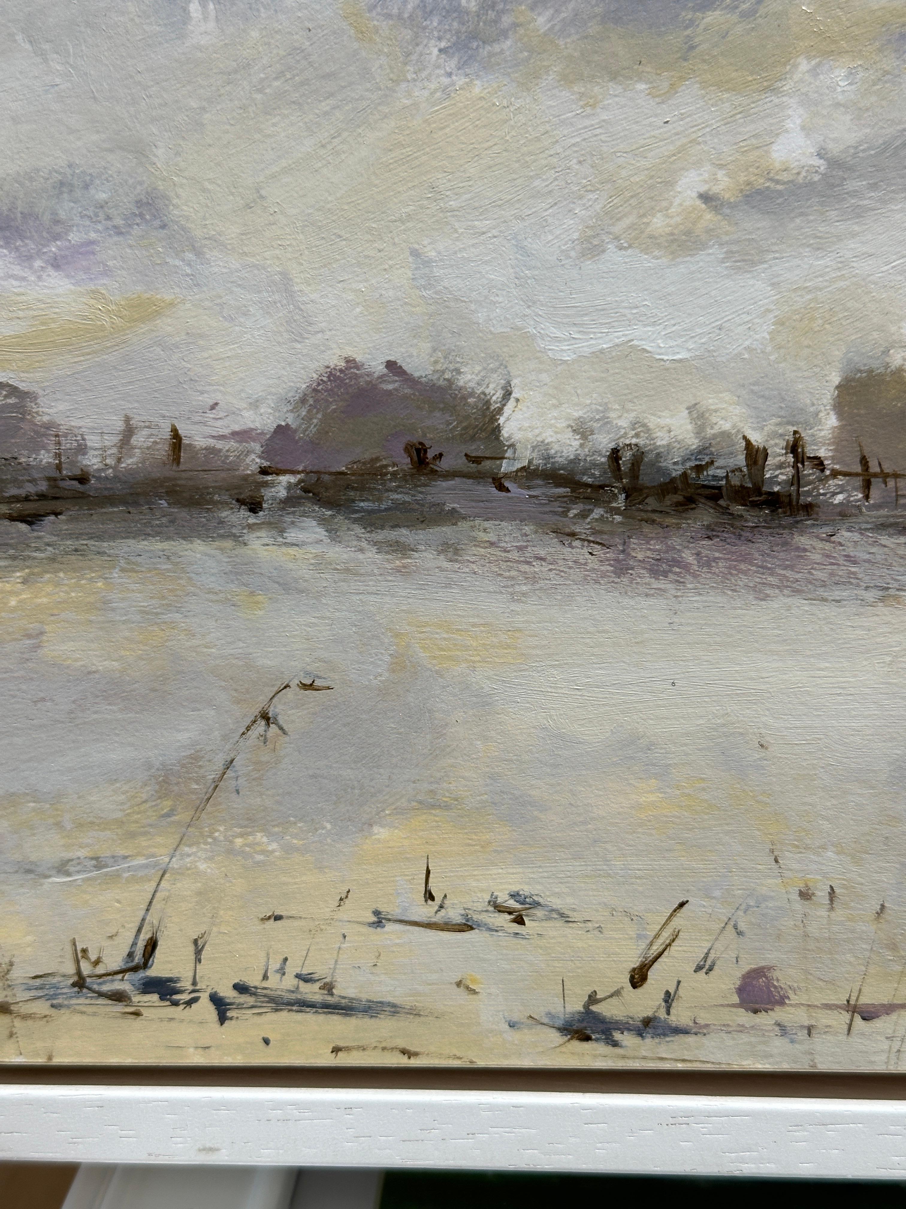 Impressionistischer Herbst/ Herbstlandschaft (Grau), Figurative Painting, von Charles Bertie Hall
