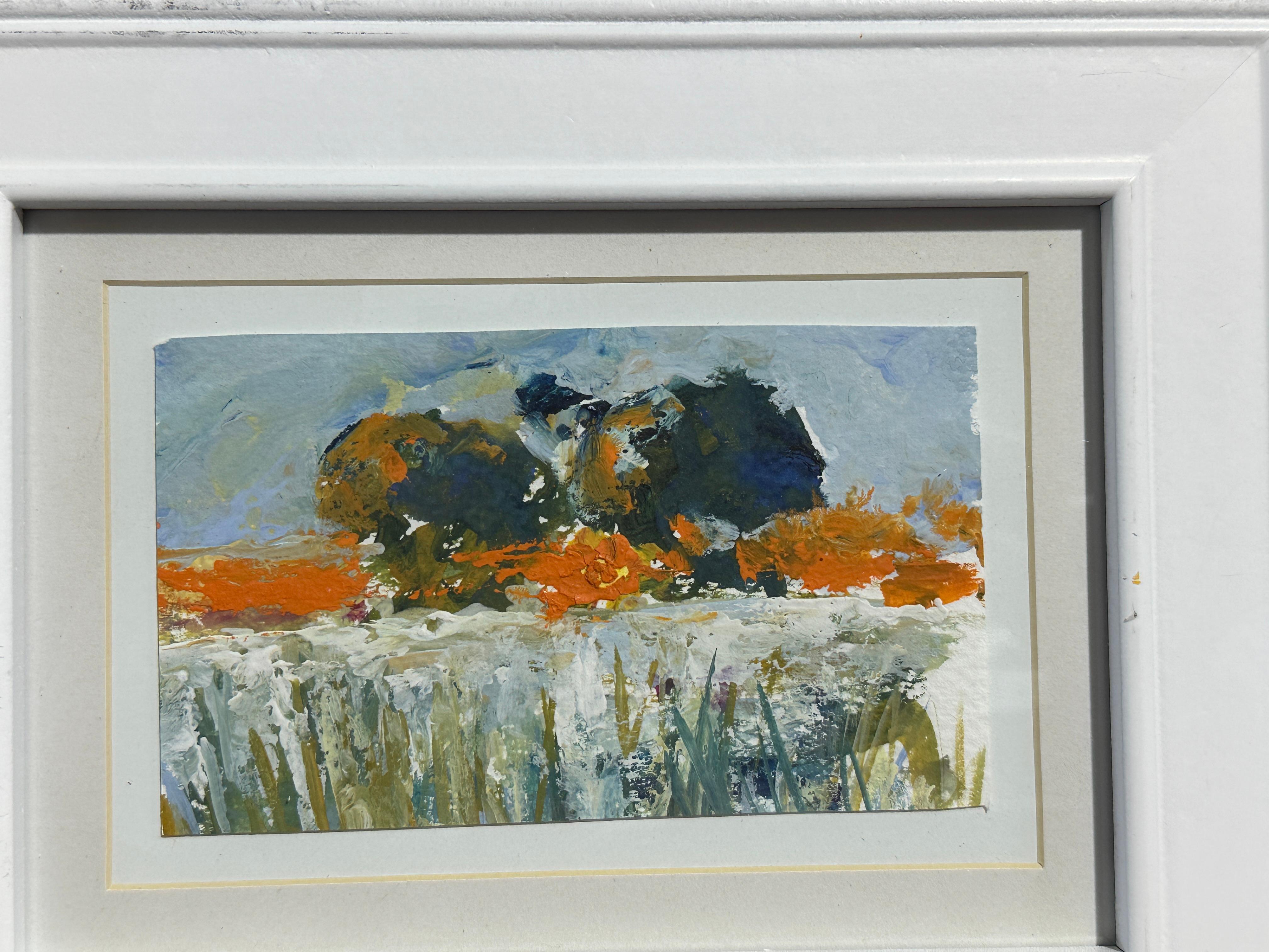 Impressionistische Landschaftsansichten von Feldern – Painting von Charles Bertie Hall