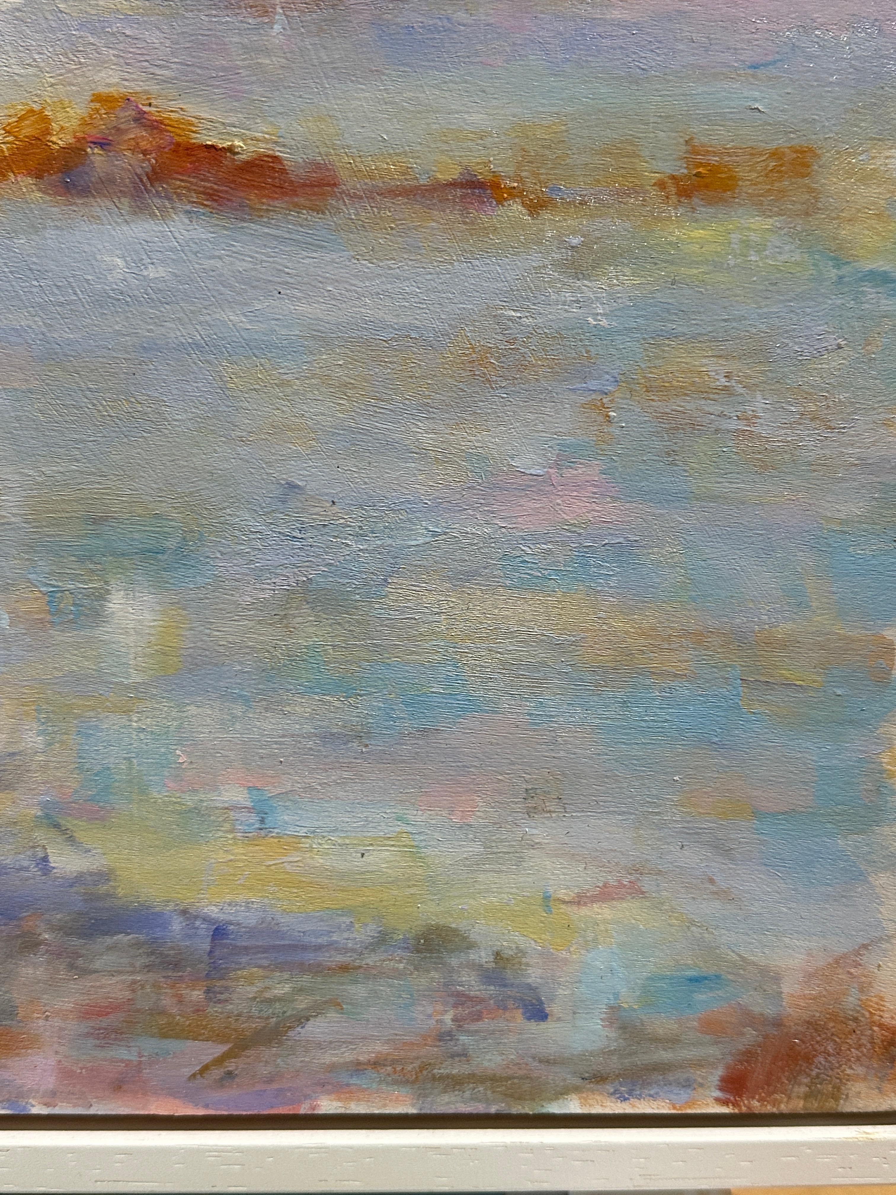 Scène impressionniste de Palm Beach, Floride - Gris Landscape Painting par Charles Bertie Hall