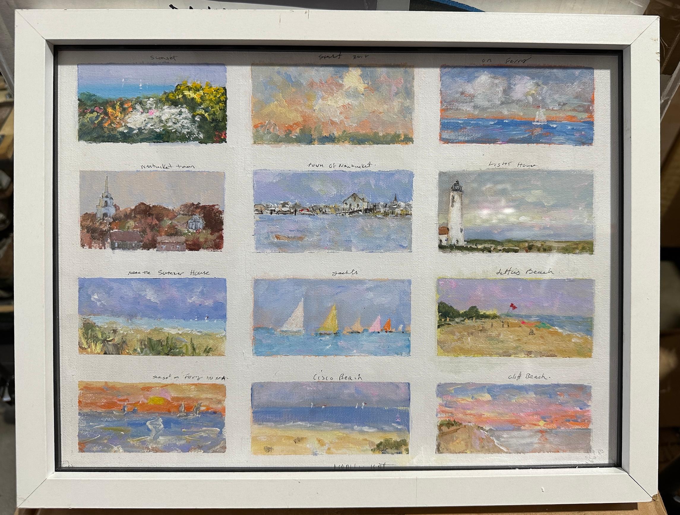 Scènes impressionnistes de navigation de plaisance et de Townes à Nantucket