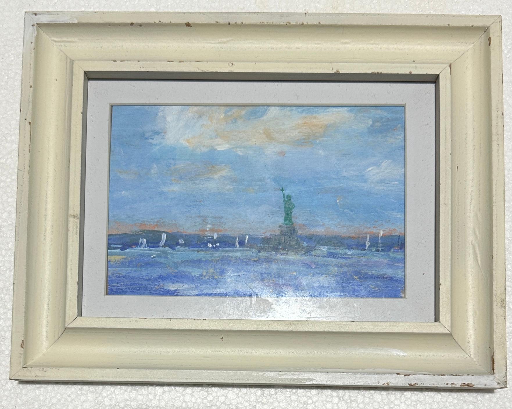 Impressionistische Ansicht der Freiheitsstatue auf dem East River, New York