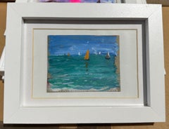 Impressionist view of Yachts racing at sea