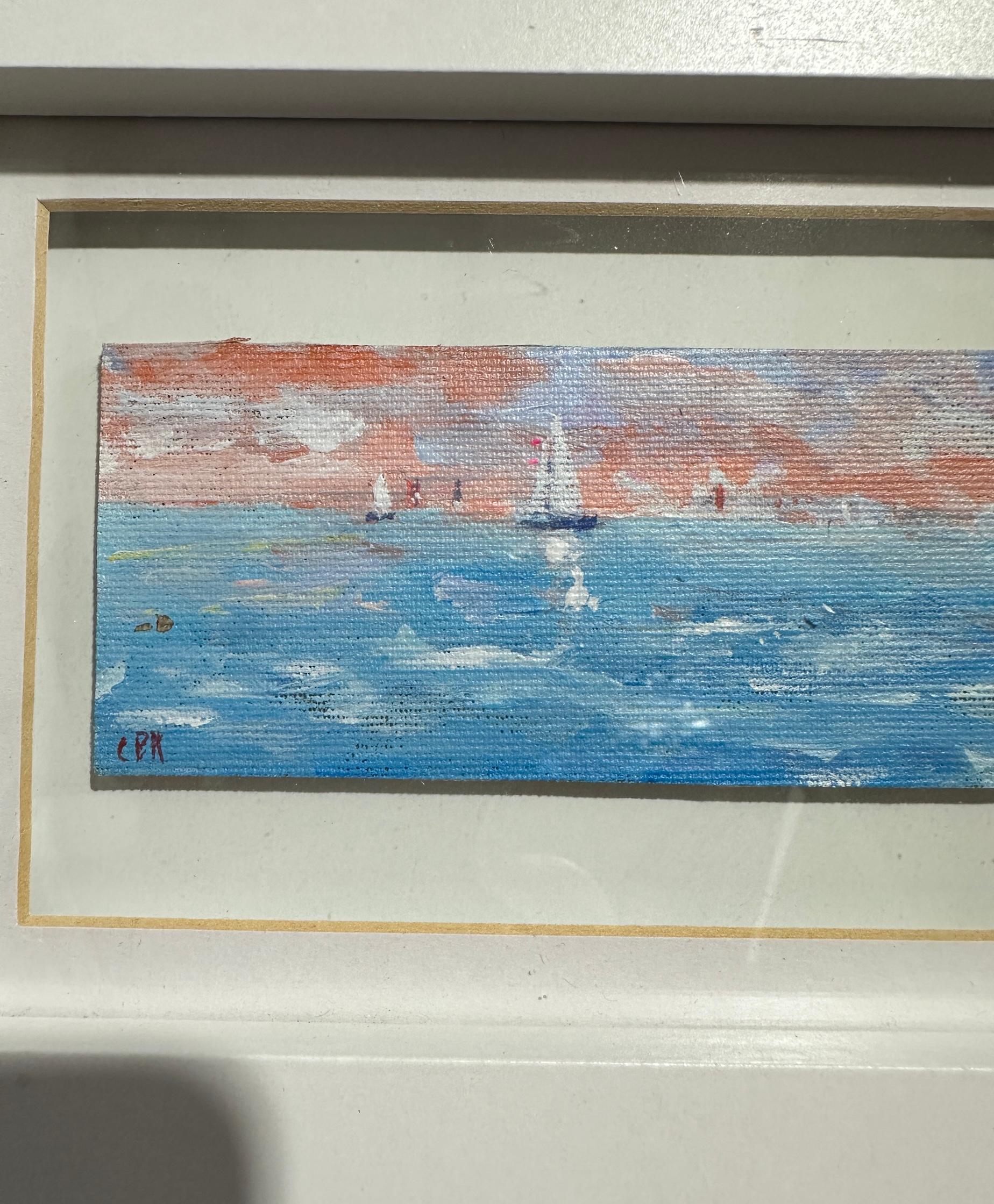 Impressionist views of Sail boats - Painting by Charles Bertie Hall