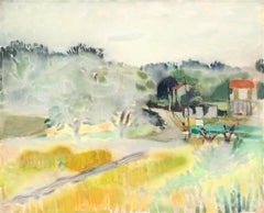 Charles Betremieux (1919-1997) - 1955 Oil, Samois-sur-Seine