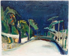 Charles Betremieux (1919-1997) - 1961 Oil, Route de Nuit