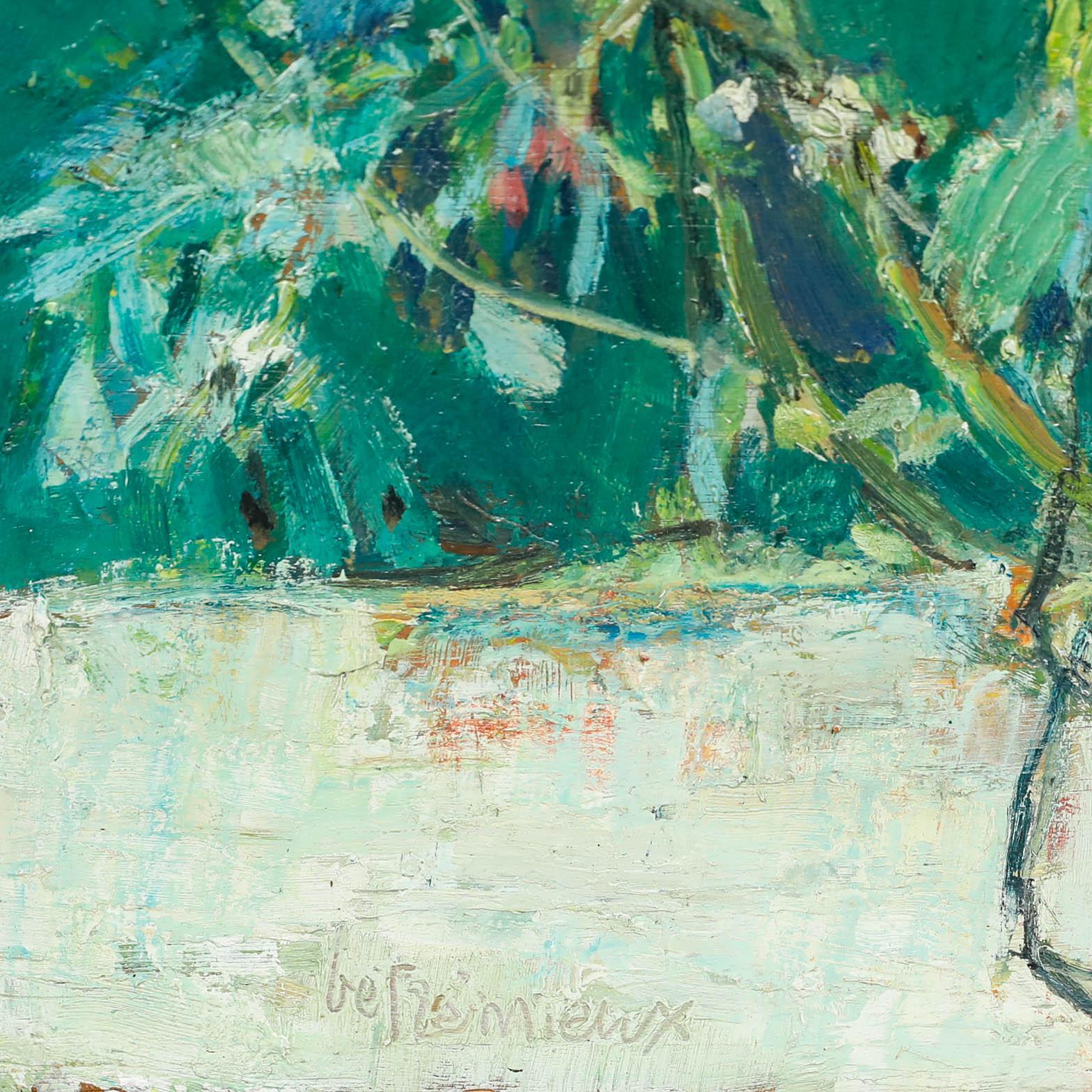 Charles Betremieux (1919-1997) - 1991 Oil, Flowers at Valenciennes For Sale 1