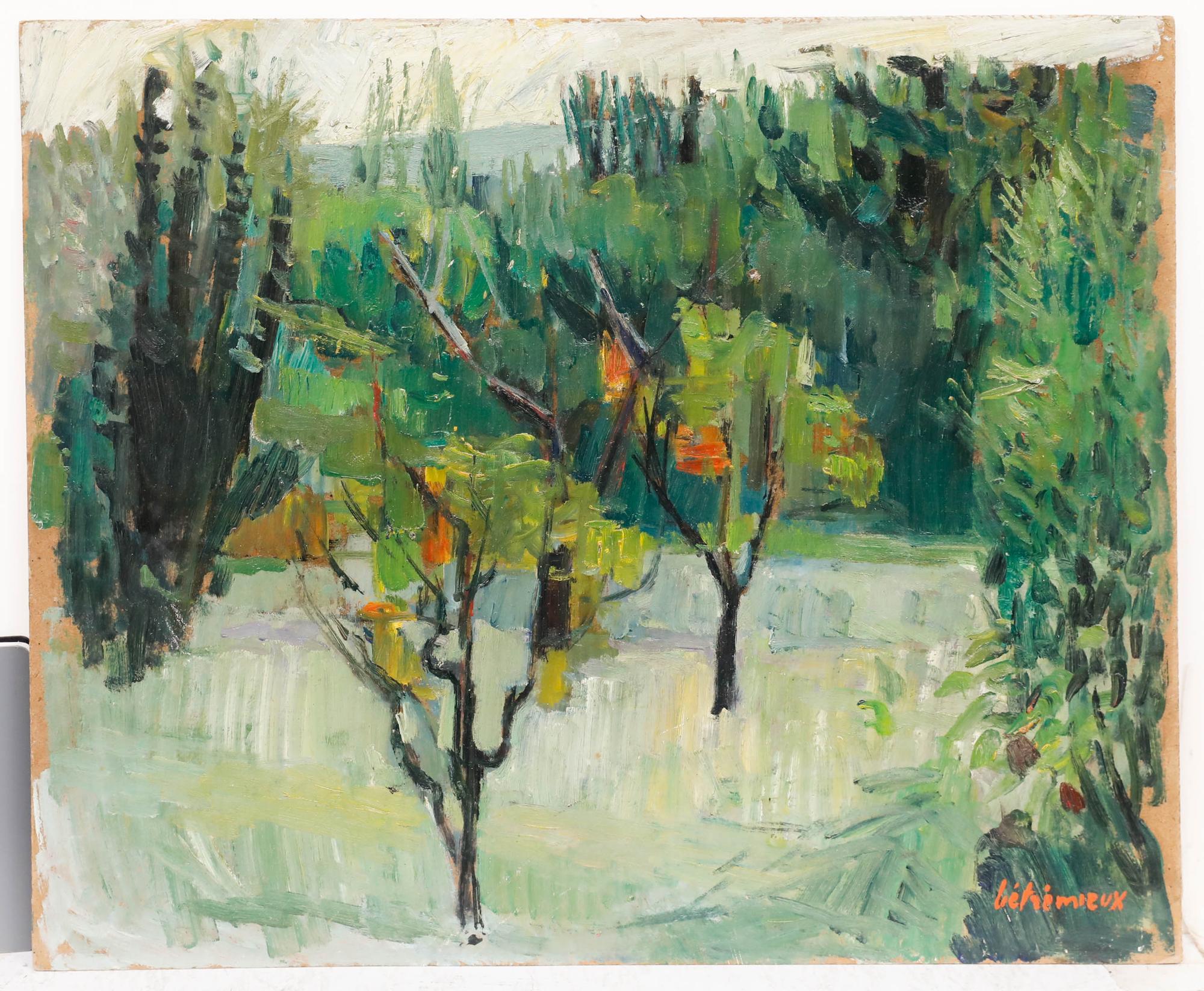 Charles Betremieux (1919-1997) - Olio del XX secolo, La radura del bosco - Painting di  Charles Betremieux