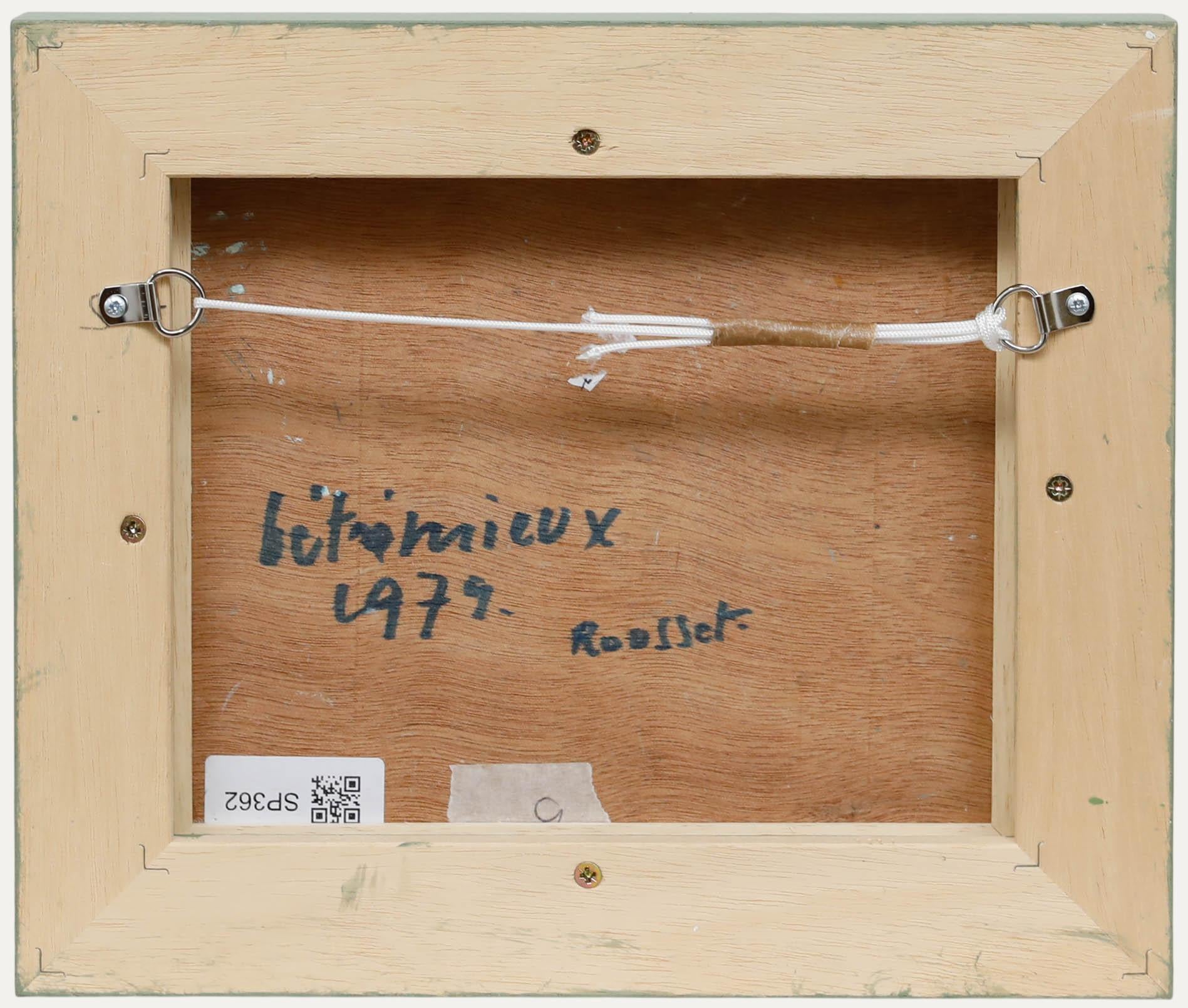 Charles Betremieux (1919-1997) - Huile encadrée du 20ème siècle, Rousset - Gris Landscape Painting par  Charles Betremieux