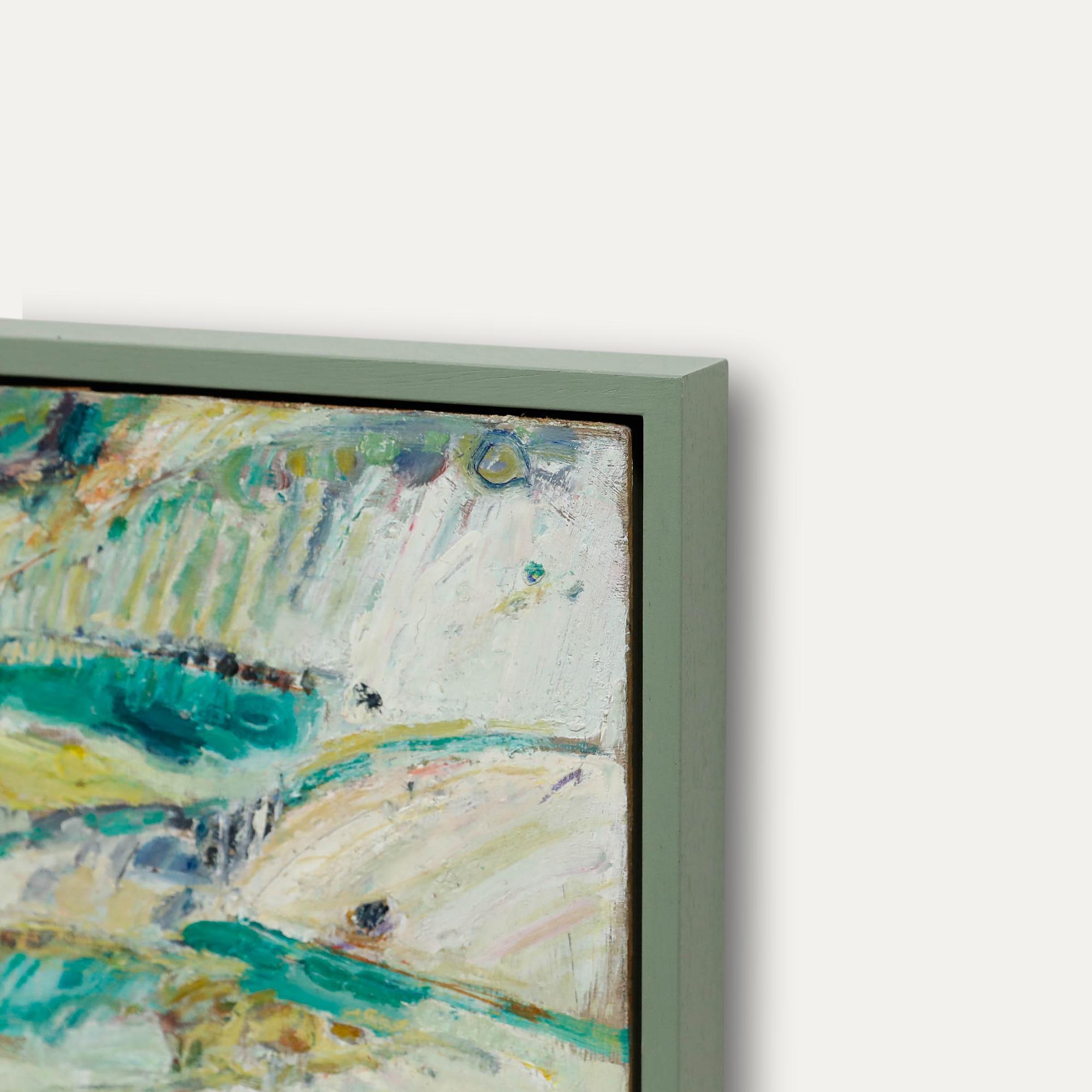 Un paysage expressif peint par l'artiste Charles Betremieux (1919-1997). Signé en bas à droite. Présenté dans un cadre de plateau contemporain. Signé, titré et daté (1979) au verso. Sur le panneau. Taille de l'image : 21,5 x 26 cm.