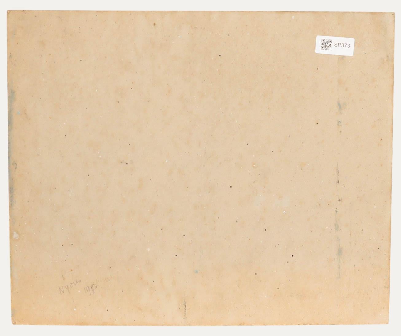 Charles Betremieux (1919-1997) - Ölgemälde, Eine Ansicht der Bäume, Mitte des 20. Jahrhunderts (Beige), Landscape Painting, von  Charles Betremieux