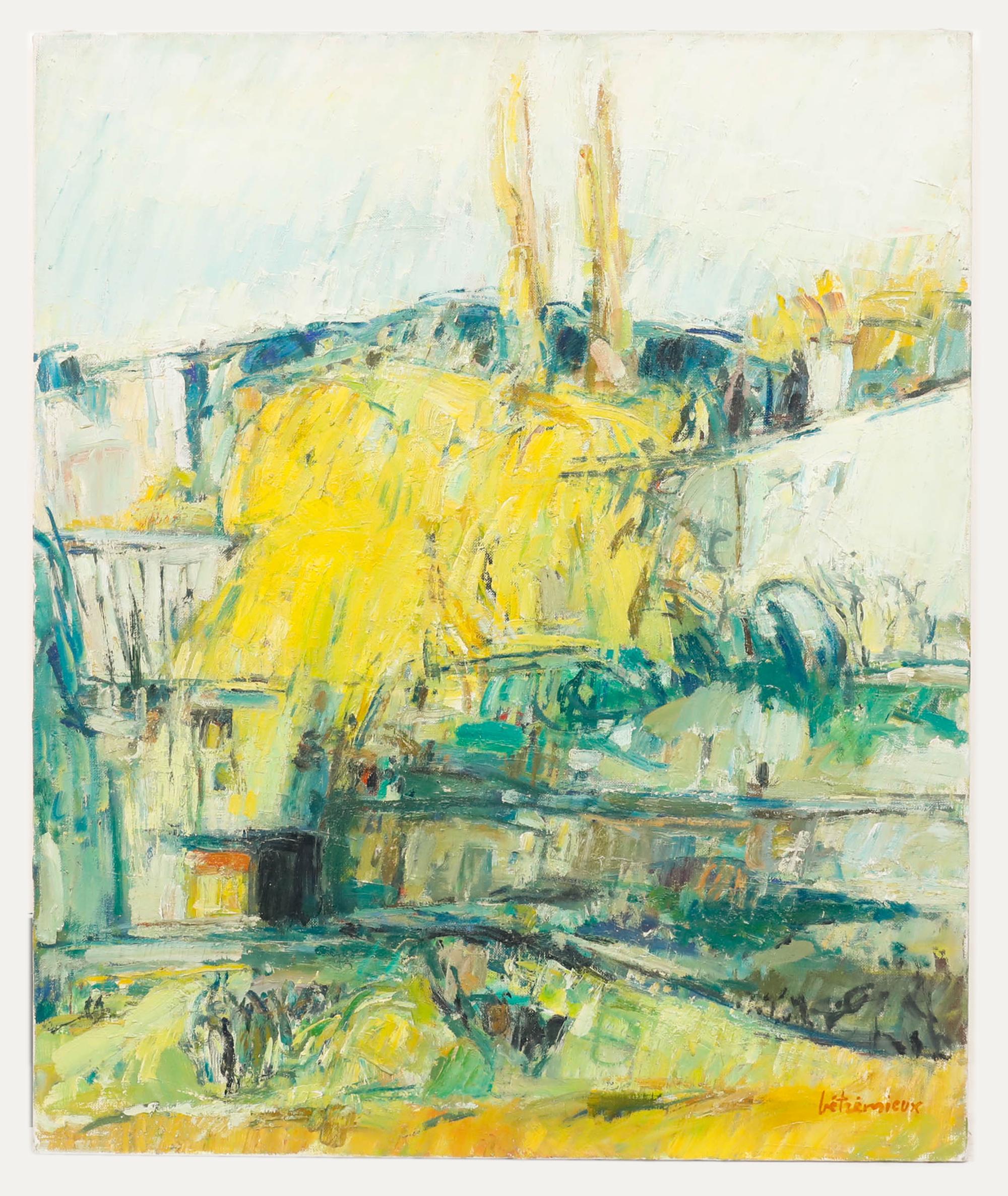 Charles Betremieux (1919-1997) - Mid 20th Century Oil, Mimosa - Painting by  Charles Betremieux