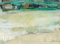 Charles Betremieux (1919-1997) - Mid 20th Century Oil, View from the Field