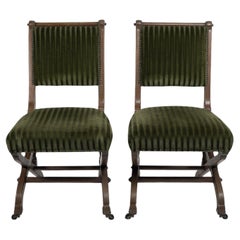 Charles Bevan A pair of Gothic Revival side chairs