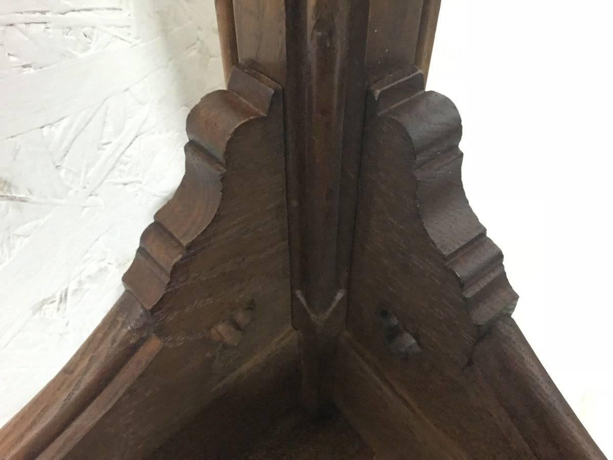 Charles Bevan Attributed, Gothic Revival Oak Desk or Side Chair For Sale 4