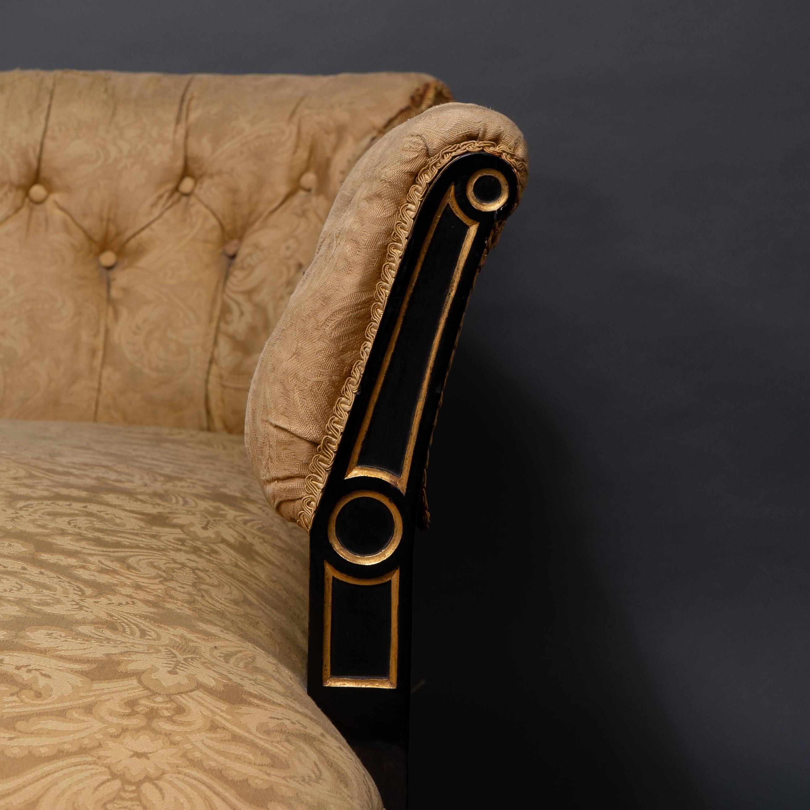Charles Bevan. Marsh & Jones. Chaise longue avec dossier à boutons Aesthetic Movement en vente 9