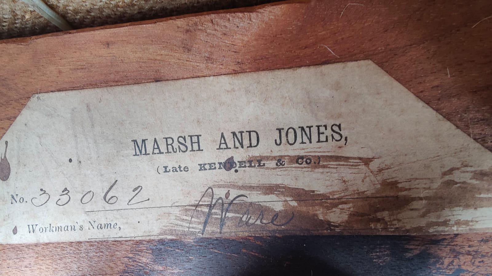 Charles Bevan. Marsh & Jones. Chaise longue avec dossier à boutons Aesthetic Movement en vente 13