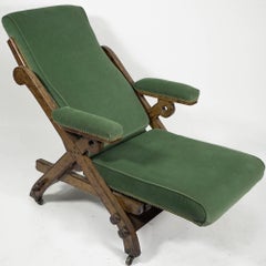 Charles Bevan Marsh Jones & Cribb, Gothic Revival New Registered Reclining Chair