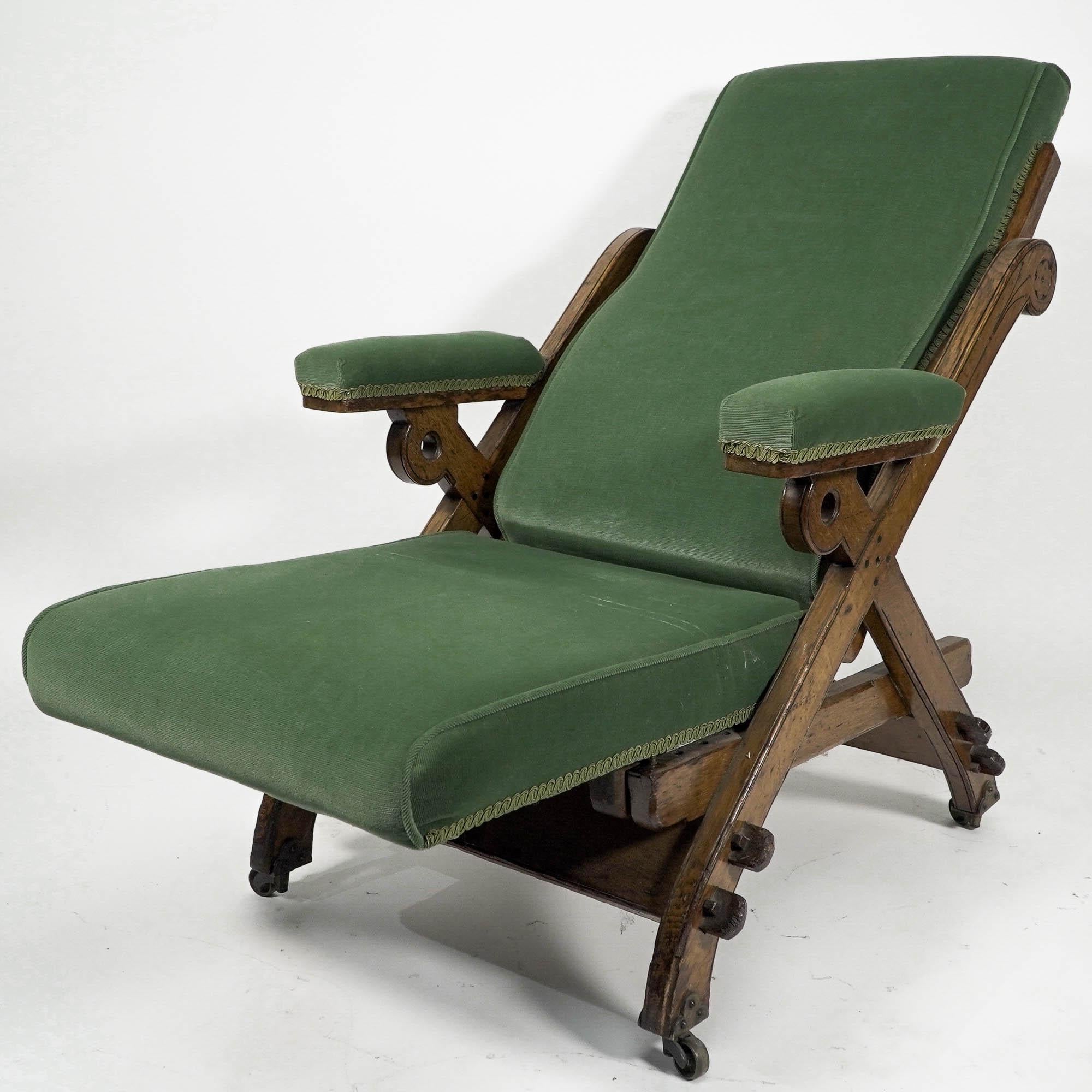Charles Bevan Marsh Jones & Cribb, Neuer registrierter Liegesessel im gotischen Stil im Zustand „Gut“ im Angebot in London, GB