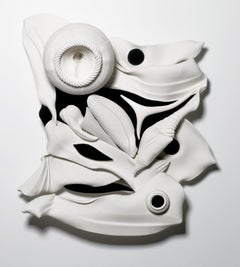 Charles Whiting_Composition Black and White No.2_Porcelain_Maximalist Sculpture