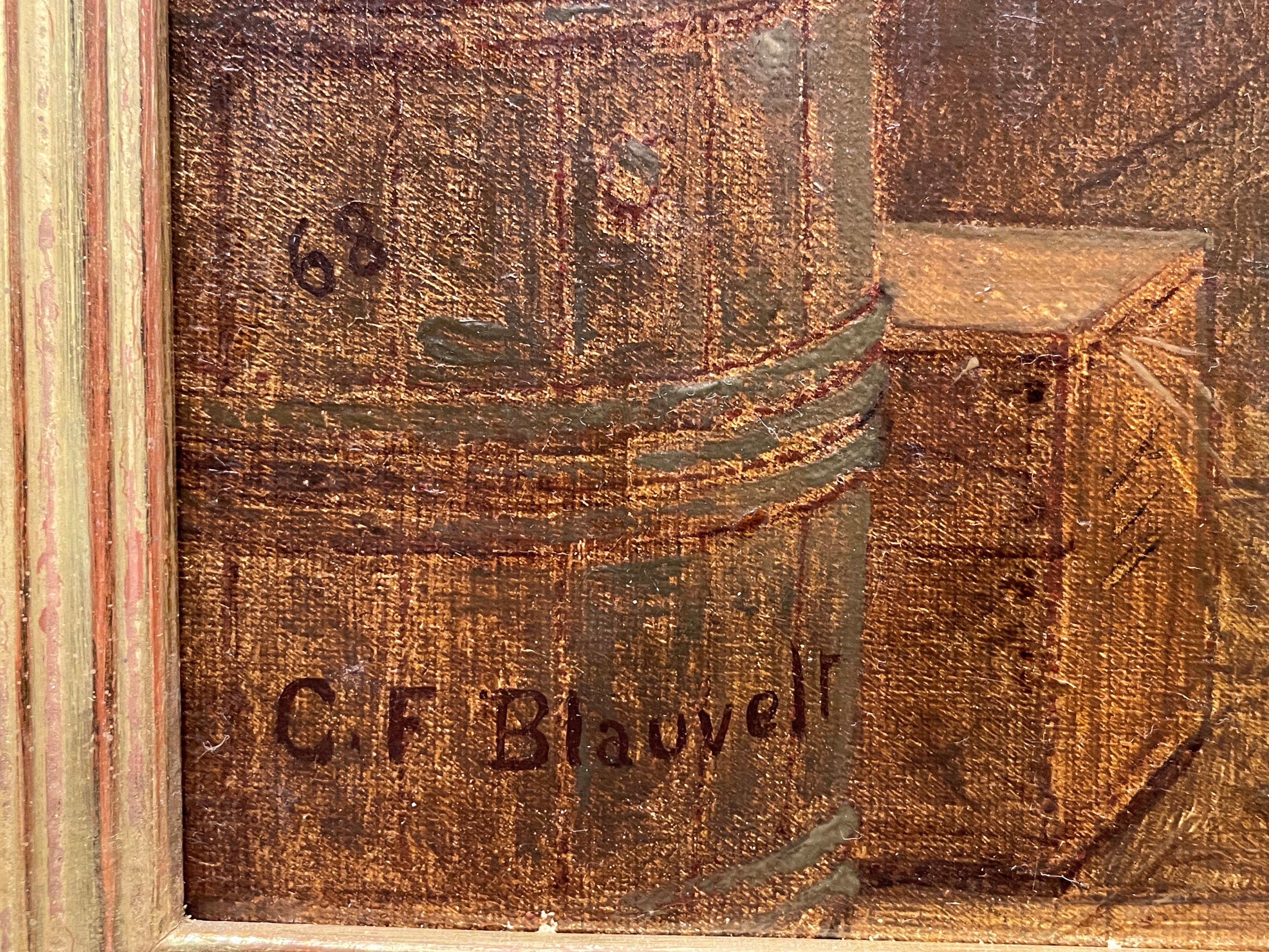 „The Doubtful Bill“ Charles Blauvelt, Genregemälde, Geldinterieur, 19. Jahrhundert im Angebot 3