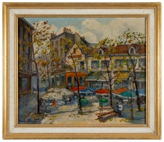 Peintre sur la place