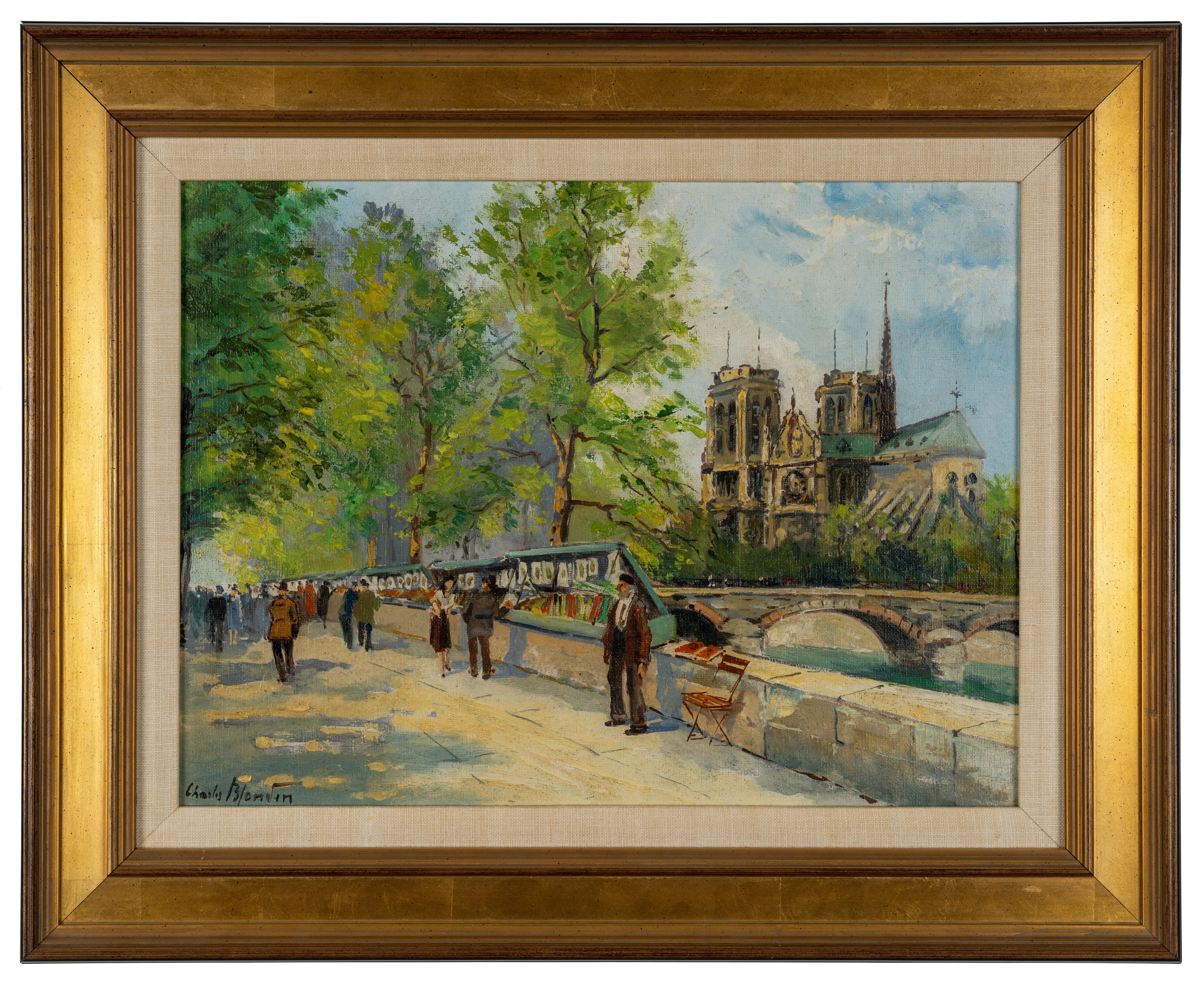 Charles Blondin Figurative Painting - Parisian Art Seller