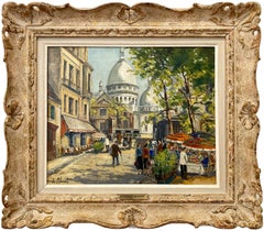 "Sacré-Cœur & Montmatre Paris" French Impressionist Oil Painting on Canvas