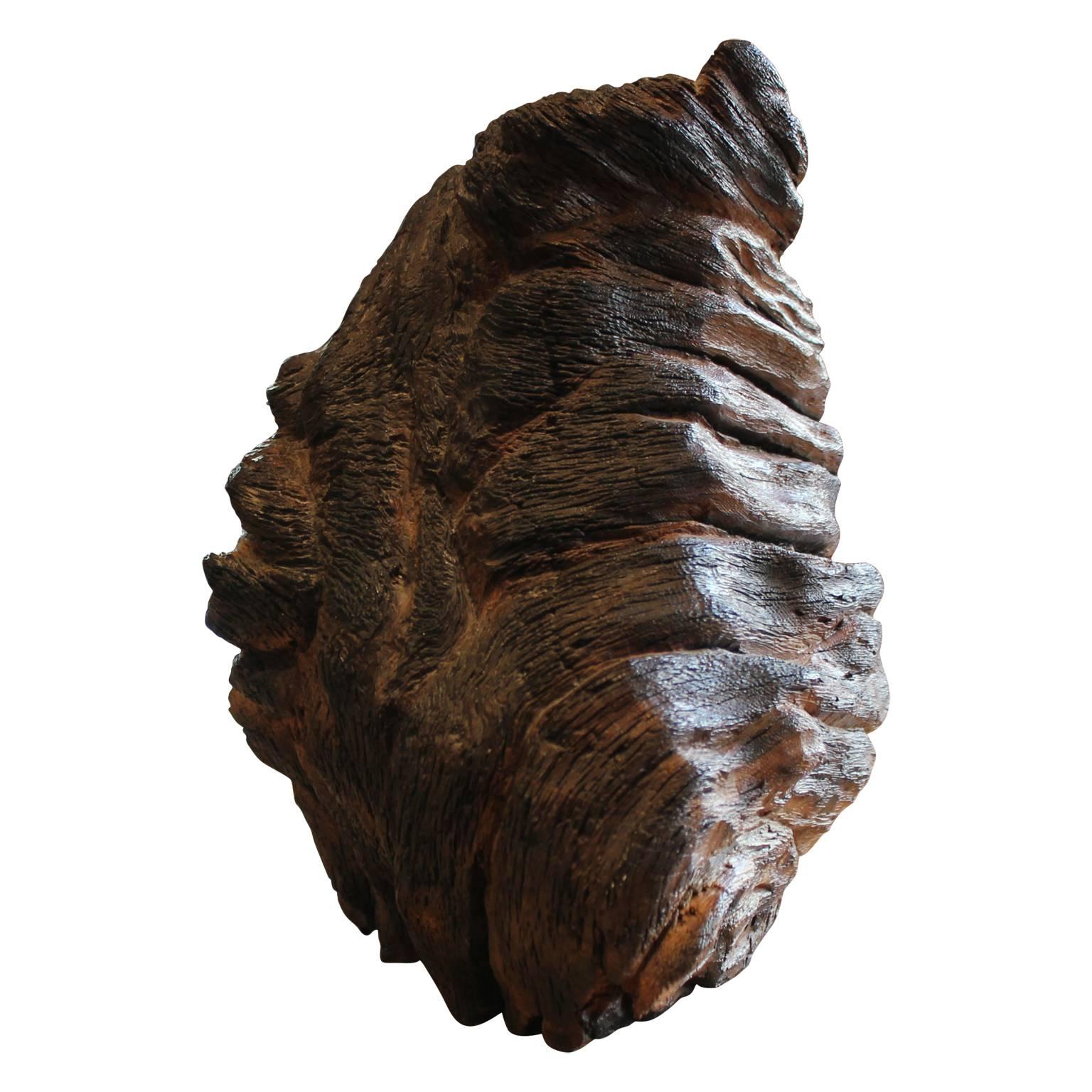 Carved Walnut Bust Sculpture For Sale 1