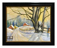 "Snow Scene" by well listed Texas Artist