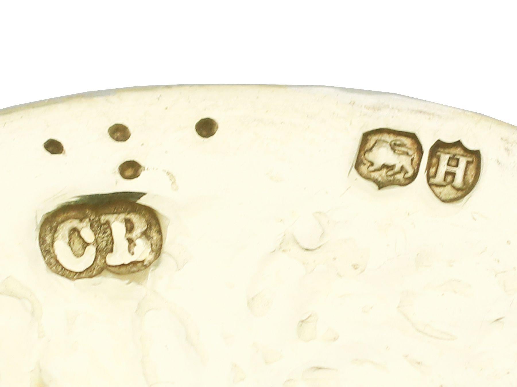 Antiker viktorianischer Senftopf aus Sterlingsilber von Charles Boyton II im Angebot 5