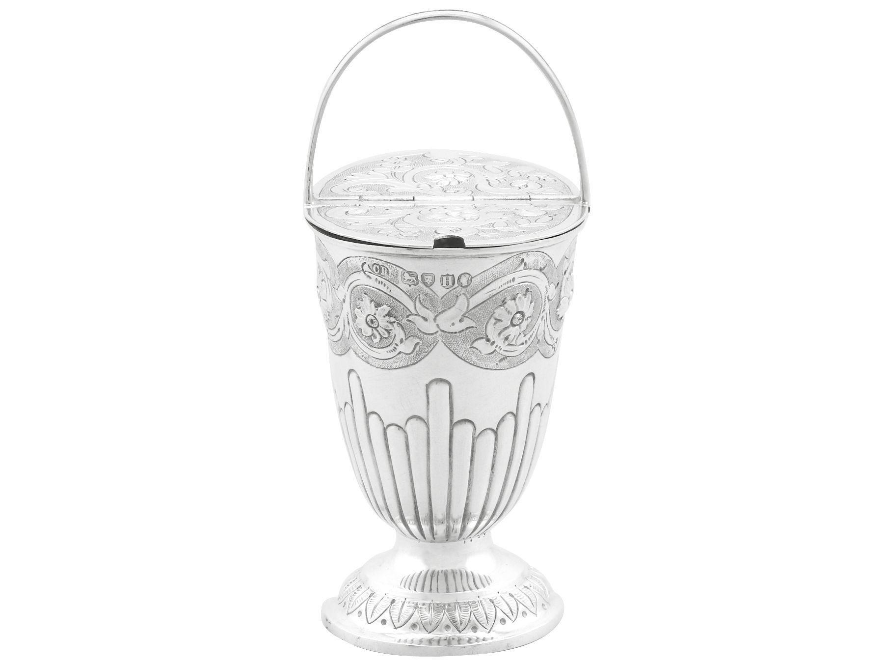 Charles Boyton II Antiguo tarro victoriano de plata de ley para mostaza Victoriano en venta
