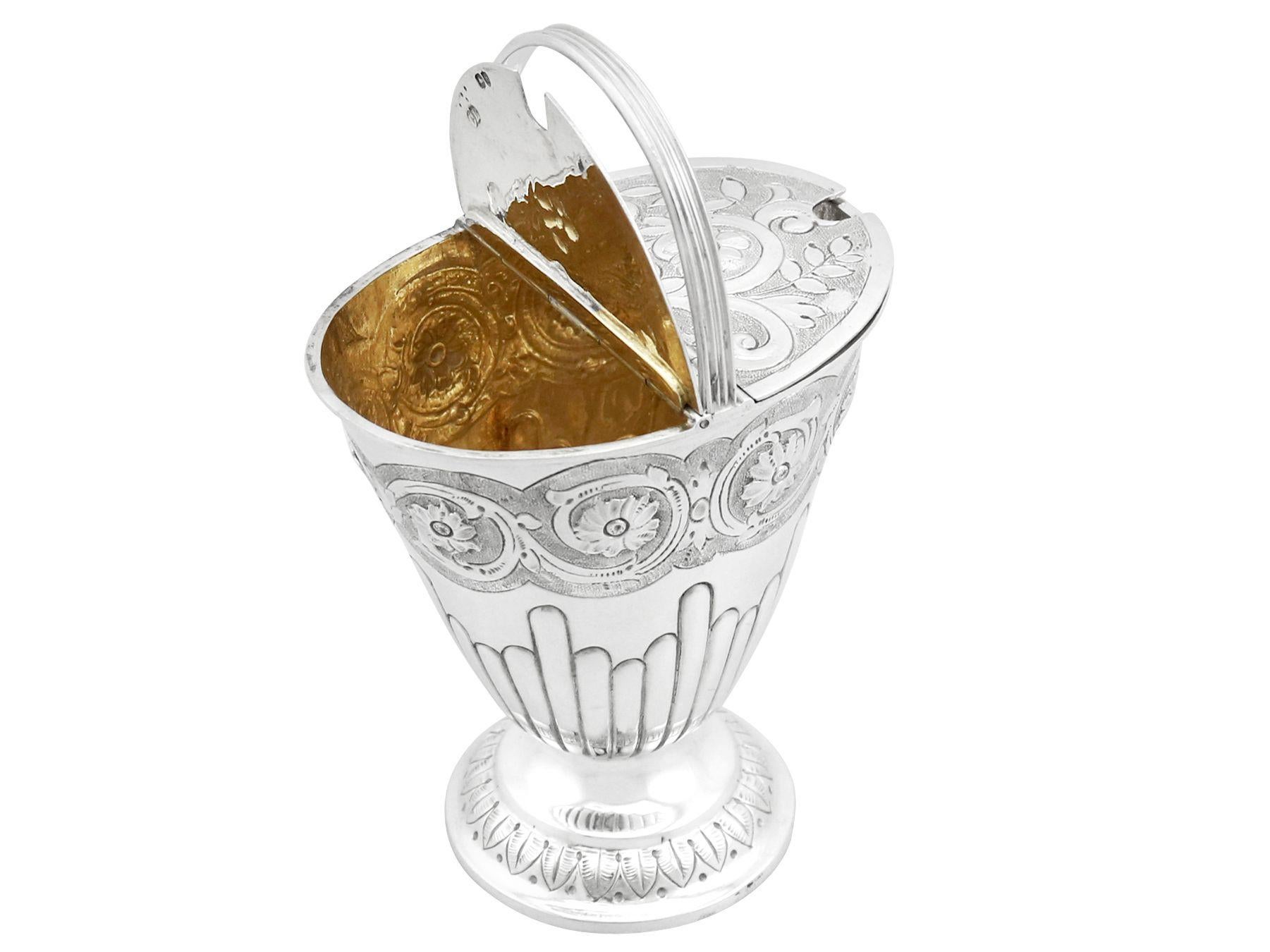 Charles Boyton II Antique Victorian Sterling Silver Mustard Pot For Sale 2