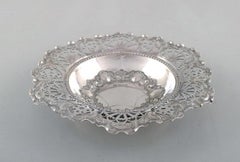 Charles Boyton & Son, London, Pierced Ornamental Bowl in Silver, 1910s
