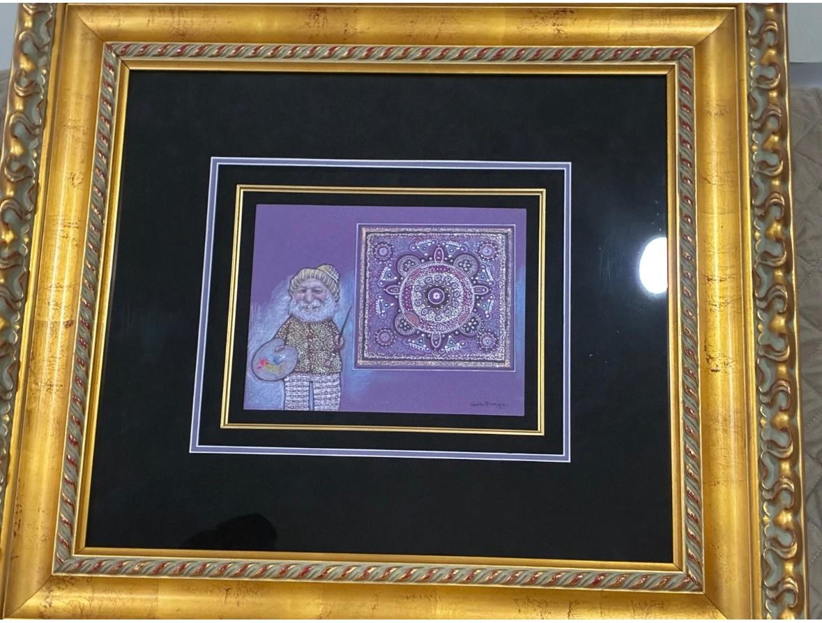 “Artist drawing” - Mixed Media Art by Charles Bragg