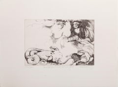 And He Saw That it Was Good, Folk Art Etching by Charles Bragg