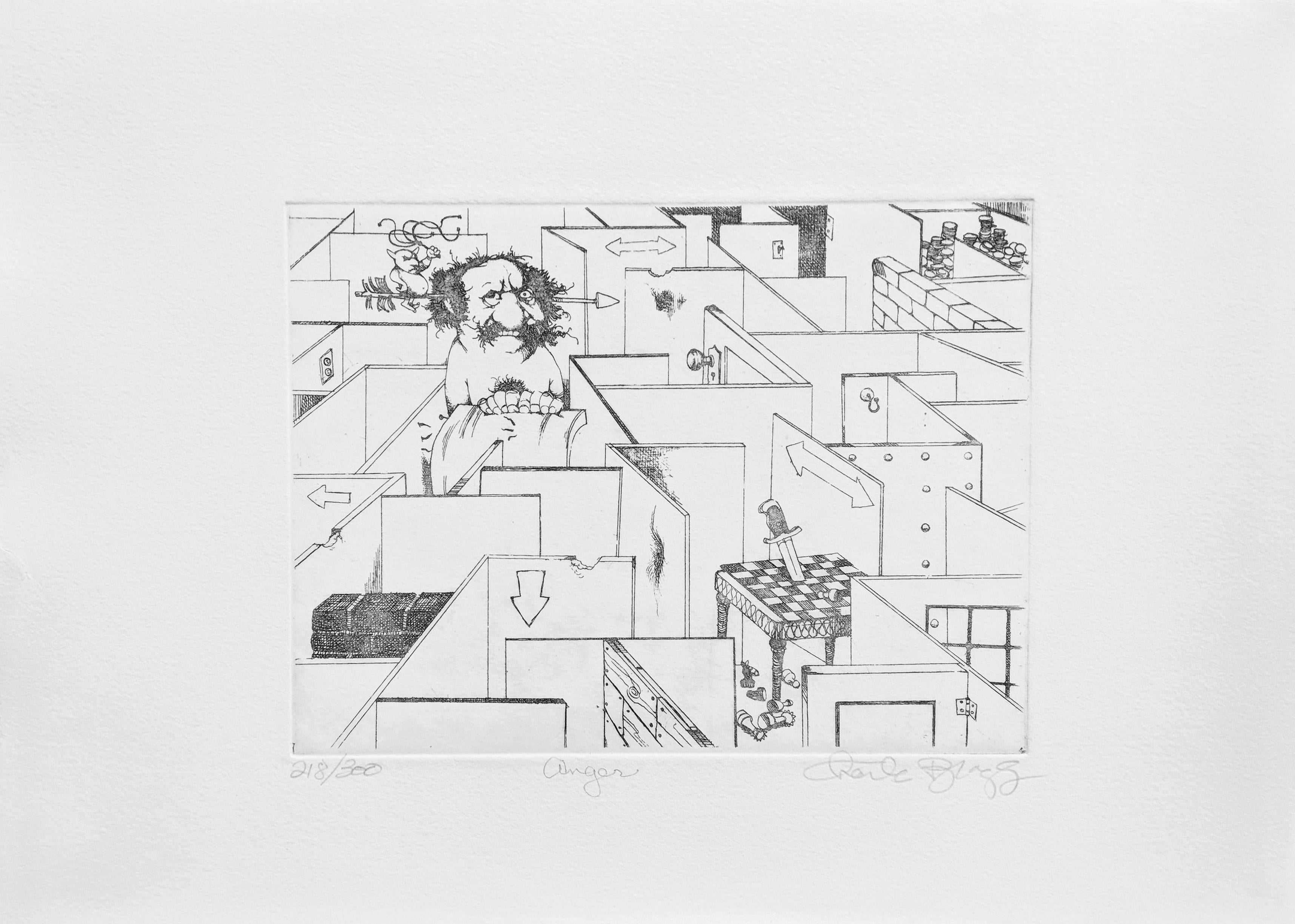 ANGER - Print by Charles Bragg