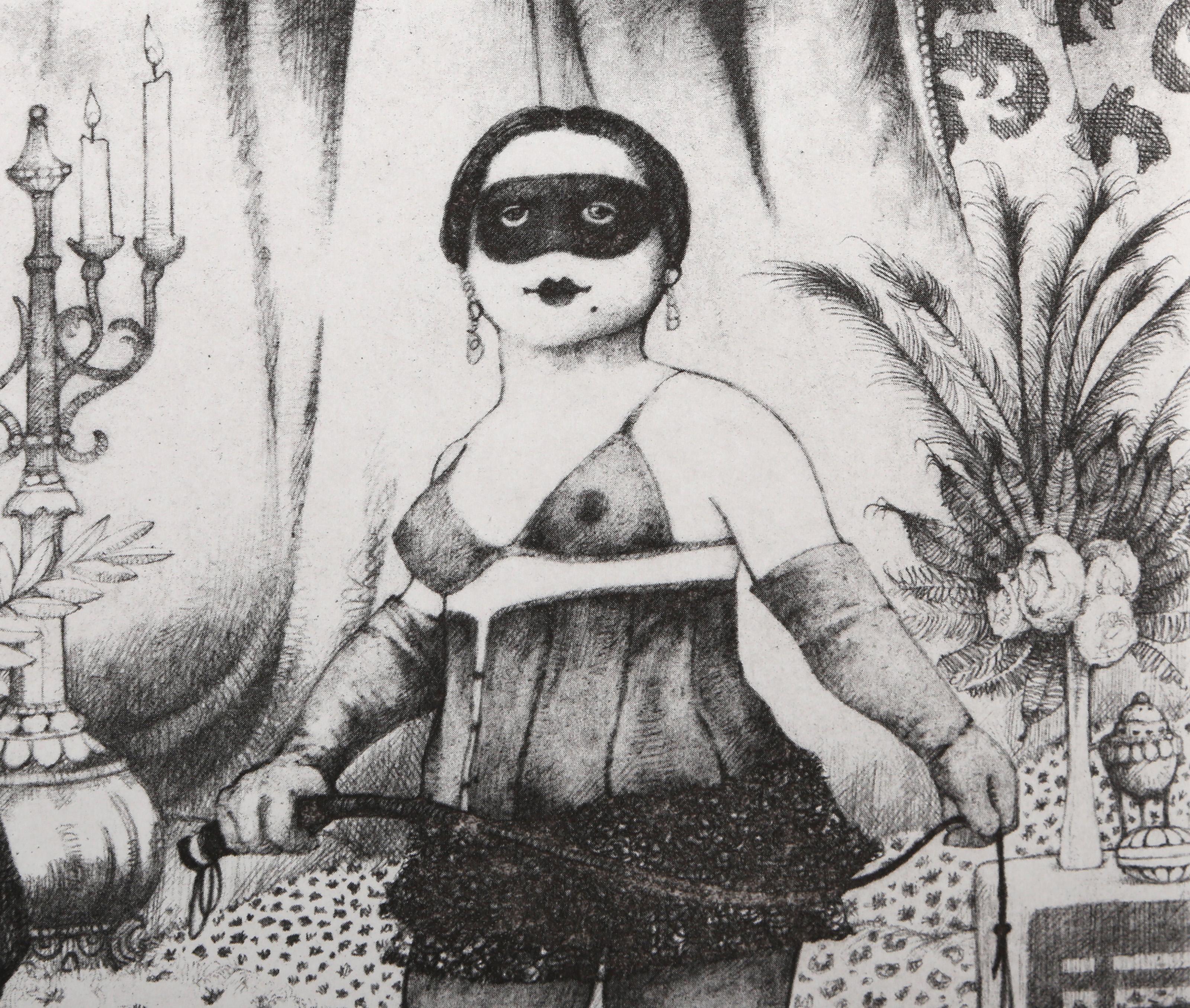 by Appointment, Folk Art Etching by Charles Bragg For Sale 1