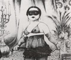 By Appointment, Folk Art Etching by Charles Bragg