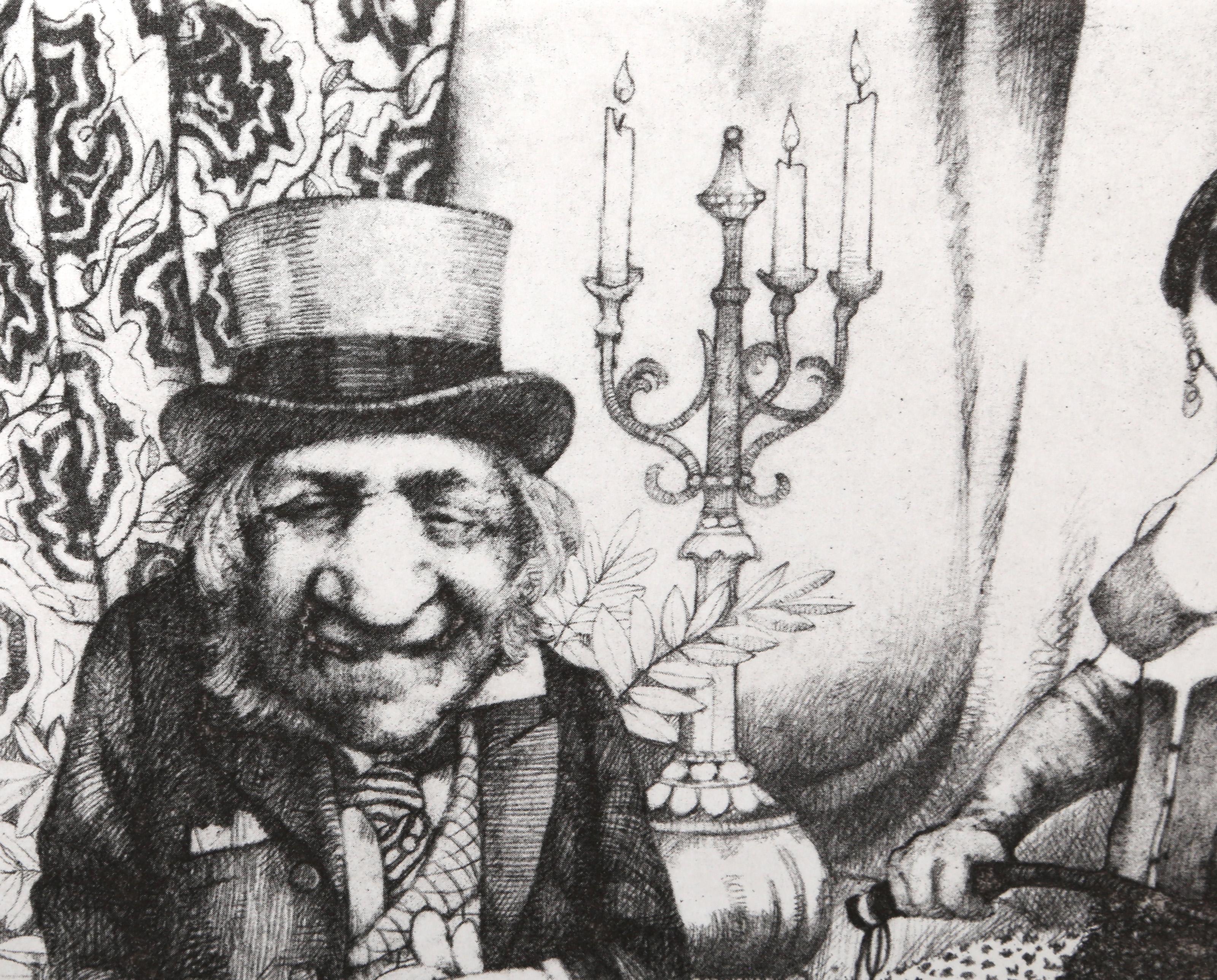 by Appointment, Folk Art Etching by Charles Bragg For Sale 2